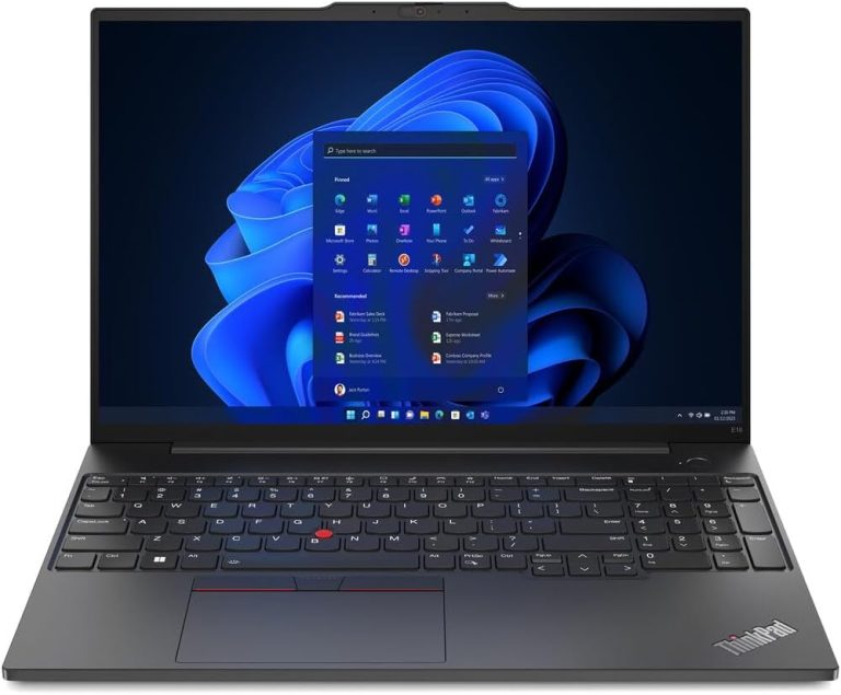 Lenovo ThinkPad E16 Gen 1 16" WUXGA (1920X1200) IPS Laptop | Intel i7-1355U 10-Core | Intel Iris Xe Graphics | Backlit Keyboard | Fingerprint | Thunderbolt 4 | WiFi 6 | 16GB DDR4 512GB SSD | Win11 Pro