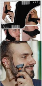 ⁦High Quality Beard Comb All In One Tool Stencil Beard Styling Set With Comb For Men´s Chin Beard Neck Beard Stencils Beard Styling Tool Shaving Stencil Beard Shaving⁩ - الصورة ⁦4⁩