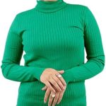 Le Voile womens Wide Short Ribbed Pullover Sweater