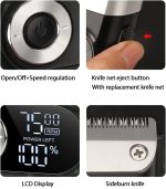 ⁦KEMEI Men's Shaving Razor, Rechargeable Electric Razor with Beard Trimmer, Titanium Foil Lithium Cordless Razors with Travel Case⁩ - الصورة ⁦3⁩