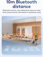 ⁦ساعة سمارت من سلسلة فيت لايف JR-FT3 برو من جوي رووم (للرد على المكالمات وإجراء المكالمات) - لون رمادي غامق⁩ - الصورة ⁦9⁩