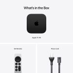 ⁦Apple TV Box 3rd Generation, Stream/Movies over WiFi/Ethernet, A15 Bionic, 128GB Storage, Up to 4K with Dolby Vision & HDR10+, Works with Thread Mesh Networks, Apple TV+, Netflix, Live, Black⁩ - الصورة ⁦5⁩