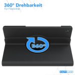 ⁦Case for Galaxy Tab A9 Plus 10.9-inch 2023,Leather Case and Foldable Stand Cover Ultra-Thin and A9 (Black)⁩ - الصورة ⁦3⁩