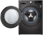 ⁦LG Vivace Washing Machine 9/5KG Dryer, with AI DD technology,Black- LG ThinQ™-F4R5VGG2E⁩ - الصورة ⁦2⁩