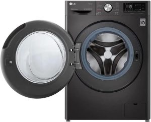 ⁦LG Vivace Washing Machine 9/5KG Dryer, with AI DD technology,Black- LG ThinQ™-F4R5VGG2E⁩ - الصورة ⁦2⁩