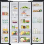 ⁦Samsung Side by Side Refrigerator RS66A8100B1/MR 641L - 23 Cubic Feet - Black- (local warranty)⁩ - الصورة ⁦7⁩