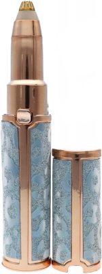 Facial & Eyebrow Hair Remover for Women, 2 in 1 Electric Face and Body razor, Eyebrow Trimmer Hair Remover, Stylish and Portable, Fast & Ideal for all Occasion, HX-206 (Blue)