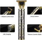 ⁦Soieho Professional Cordless Hair Trimmer for Men, Electric Razor Shaver With Zero Gapped T Blade, Beard Clipper Grooming Kit, Gift for Husband⁩ - الصورة ⁦5⁩