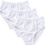 Cottonil Men's 100% Egyptian Cotton Briefs, Classic White Underwear, Pack of 3