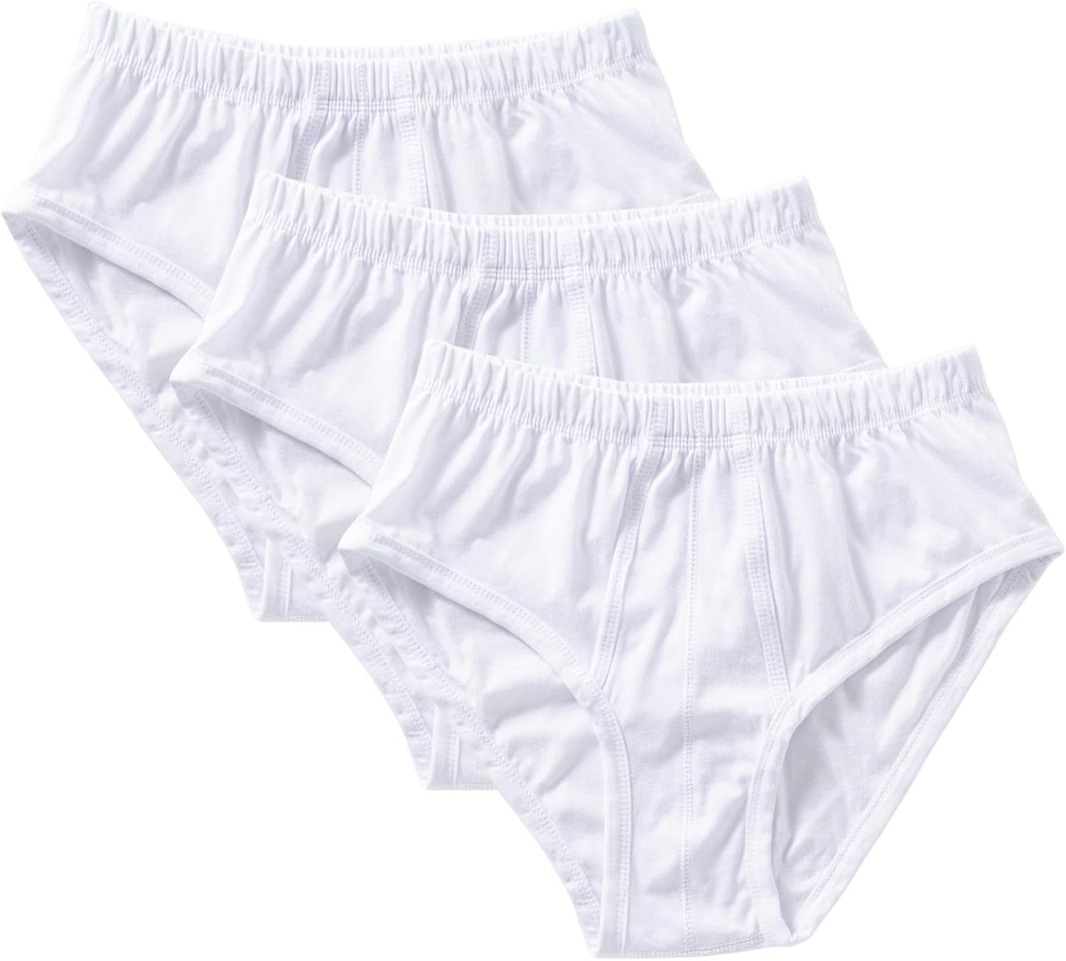 61TfnbZaK7L._AC_SL1500_.jpg Cottonil Men's 100% Egyptian Cotton Briefs, Classic White Underwear, Pack of 3