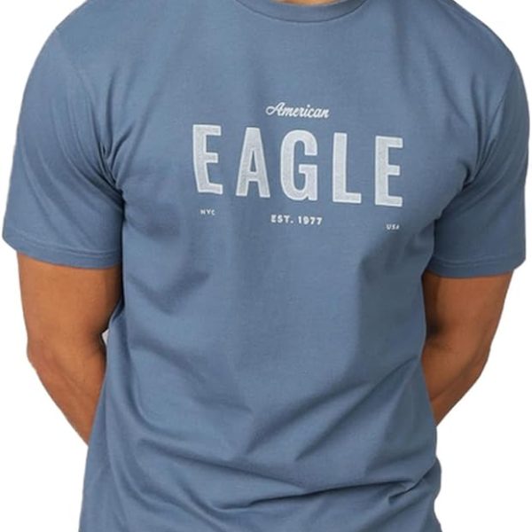 American Eagle Mens Logo Graphic T-Shirt