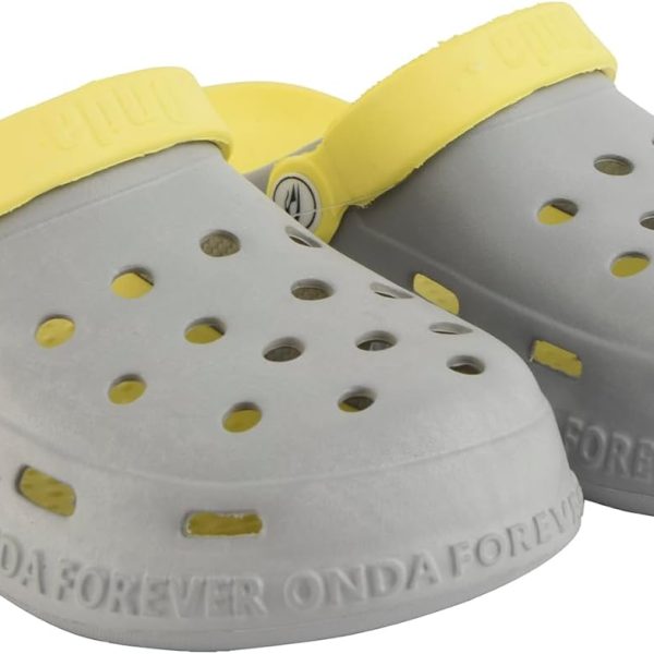 Grey Plastic Clog Slipper For Boys