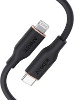 Anker PowerLine III Flow, USB C to Lightning Cable for iPhone 13 13 Pro 12 11 X XS XR 8 Plus [MFi Certified, 3ft, Midnight Black] Supports Power Delivery, Silicone Cable (Charger Not Included)