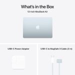 ⁦Apple 2025 MacBook Air 13-inch Laptop with M4 chip: Built for Apple Intelligence, 13.6-inch Liquid Retina Display, 16GB Unified Memory, 256GB SSD Storage, 12MP Center Stage Camera, Touch ID; Sky Blue⁩ - الصورة ⁦7⁩
