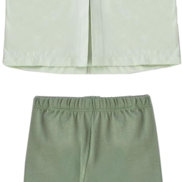 جونيور طقم بيجامة للبنات الصغيرات (تيشرت وبنطلون مطبوع) روب حمام