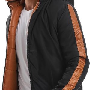 ⁦Andora Mens Double Face Waterproof Bomber Jacket⁩ - الصورة ⁦5⁩