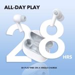 ⁦Soundcore by Anker Life P2i TWS, AI-Enhanced Calls, 2 EQ Modes, 28H Playtime with Fast Charging, Bluetooth 5.2, Easy-Pairing, Button Control, White,18 Months warranty⁩ - الصورة ⁦3⁩