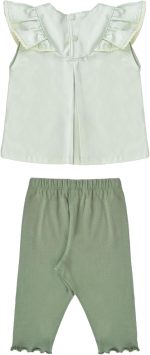 ⁦جونيور طقم بيجامة للبنات الصغيرات (تيشرت وبنطلون مطبوع) روب حمام⁩ - الصورة ⁦2⁩