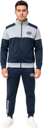 Miza Men's 2 Piece Sport Set (Zipper Jacket + Pants) – Fashion Style – Multiple Colors Available in Youth and Men