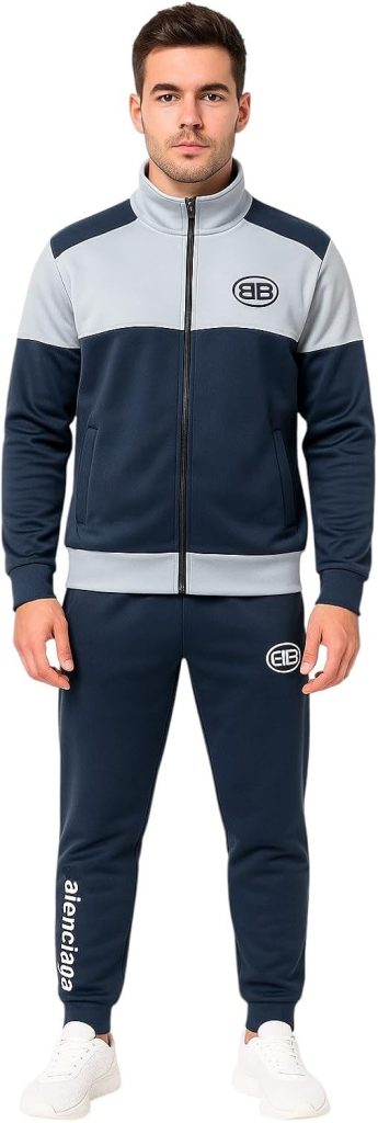Miza Men's 2 Piece Sport Set (Zipper Jacket + Pants) – Fashion Style – Multiple Colors Available in Youth and Men