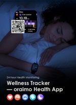 ⁦Oraimo Watch 4 Plus Bluetooth Call Smart Watch 2.01inch HD Display Fitness Tracker With 100+ Sport Modes, IP68 Waterproof⁩ - الصورة ⁦7⁩