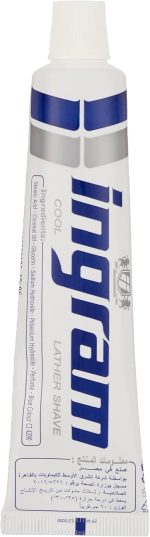 Ingram cool lather shave cream men toilet smoothing shaving skin 60 gm