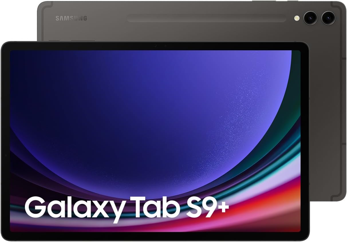 Samsung Galaxy Tab S9+ 5G Android Tablet, 12.4 inches display, 12GB RAM, 256GB Storage MicroSD Slot, S Pen Included, Graphite-1 Year Warranty/Local Version