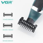 ⁦VGR Premium Cordless Rechargeable IPX5 Fully Waterproof Dual Sided OneBlade Trimmer & Shaver 3 Trimming Combs for complete Beard Styling & Body Hair Trimming⁩ - الصورة ⁦7⁩