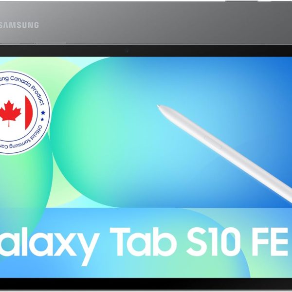 Samsung Galaxy Tab S10 FE Gray 256GB - AI Tablet, 10.9", 90Hz, 13MP Camera, IP68, S Pen Included (CAD Version & Warranty)