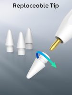 ⁦iPad Pencil 9th&10th Generation, 10 Mins Fast Charge Stylus Pen for Apple Pencil 1st/2nd iPad 6/7/8/9/10/11, Pro 11"/12.9"/M4, Air 3/4/5/M2/M3, Mini 5/6 with Palm Rejection, Tilt Sensitivity⁩ - الصورة ⁦8⁩