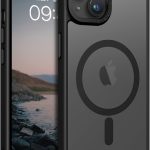 BENTOBEN Magnetic iPhone 13/14 Case, Translucent Matte, Slim, Shockproof, Black, Compatible with MagSafe, 6.1 inches, TPU, Protective Case