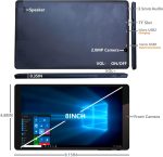 ⁦HONGSAMDE 8 Inch Windows 10 Pro Tablet, 8GB RAM 128GB ROM, Quad-Core CPU Windows Tablet with 800x1280 IPS HD Touchscreen/TF Slot/WiFi/Bluetooth/USB Port/Dual Cameras⁩ - الصورة ⁦5⁩