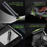 ⁦Oraimo SmartTrimmer 2 Pro | High Precision Beard Trimmer with 0.5mm Close Shaving & Adjustable Blade Head | Dual Speed Control with 150 Min Runtime | Digital Display & Travel Lock (Deep Blue) | Gift⁩ - الصورة ⁦8⁩