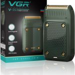 Vgr V-353 Professional Ultra Thin Electric Shaver - Rechargeable Razor For Face Care, Beard Trimmer With Reciprocating Blade, USB Travel Shaver For Men - Green