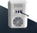 ⁦BONITA Mini Makeup Fridge, 8L Portable Cosmetic Refrigerator, Glass Panel And Led Lighting, Cooler/Warmer Freezer, Used for Beauty Skin Care in Home,White (White)⁩ - الصورة ⁦9⁩