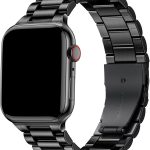 Netolo Metal Straps Compatible with Apple Watch Straps 38mm 40mm 41mm 42mm 44mm 45mm 46mm 49mm, Stainless Steel Business Band Compatible with iWatch Series 10 9 8 7 6 5 4 3 2 1 SE/ SE2 Ultra 2/ Ultra