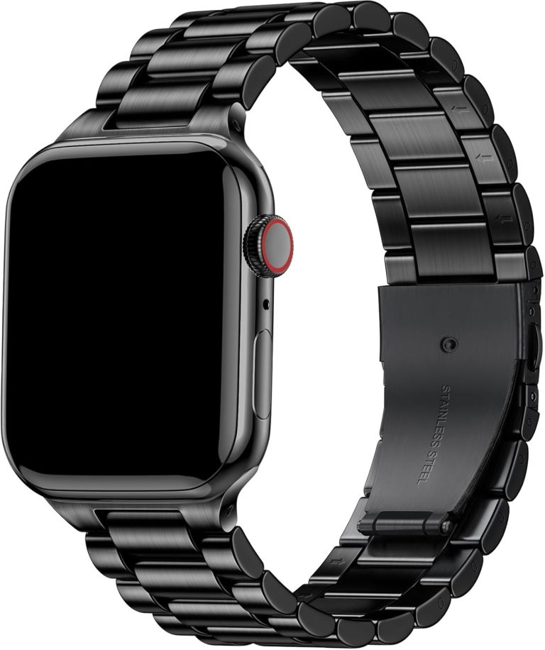 Netolo Metal Straps Compatible with Apple Watch Straps 38mm 40mm 41mm 42mm 44mm 45mm 46mm 49mm, Stainless Steel Business Band Compatible with iWatch Series 10 9 8 7 6 5 4 3 2 1 SE/ SE2 Ultra 2/ Ultra