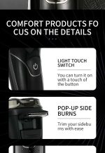 ⁦VGR V-318 Premium Cordless Rechargeable IPX6 Waterproof 3 Head Electric Shaver Wet & Dry Rotary Shavers for Men with Pop-up Trimmer Super with LED Digital Display⁩ - الصورة ⁦8⁩