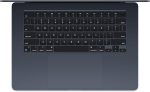 ⁦Apple 2024 MacBook Air 15-inch Laptop with M3 chip: Built for Apple Intelligence, 15.3-inch Liquid Retina Display, 16GB Unified Memory, 512GB SSD Storage, Backlit Keyboard, Touch ID; Midnight⁩ - الصورة ⁦2⁩