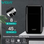 ⁦Men's Electric Razor - Ultra-Thin Shaver with Reciprocating Blade, USB Travel Shaver, Pop-Up Trimmer, V-390⁩ - الصورة ⁦3⁩