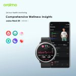 ⁦Oraimo OSW-820 Smart Watch 5R Premium Smartwatch Sleek and Robust for Active Lifestyles - Black⁩ - الصورة ⁦8⁩
