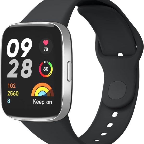 Strap for Xiaomi Redmi Watch 3 Active, Soft Silicone Bands Bracelet for Redmi Watch Active 3