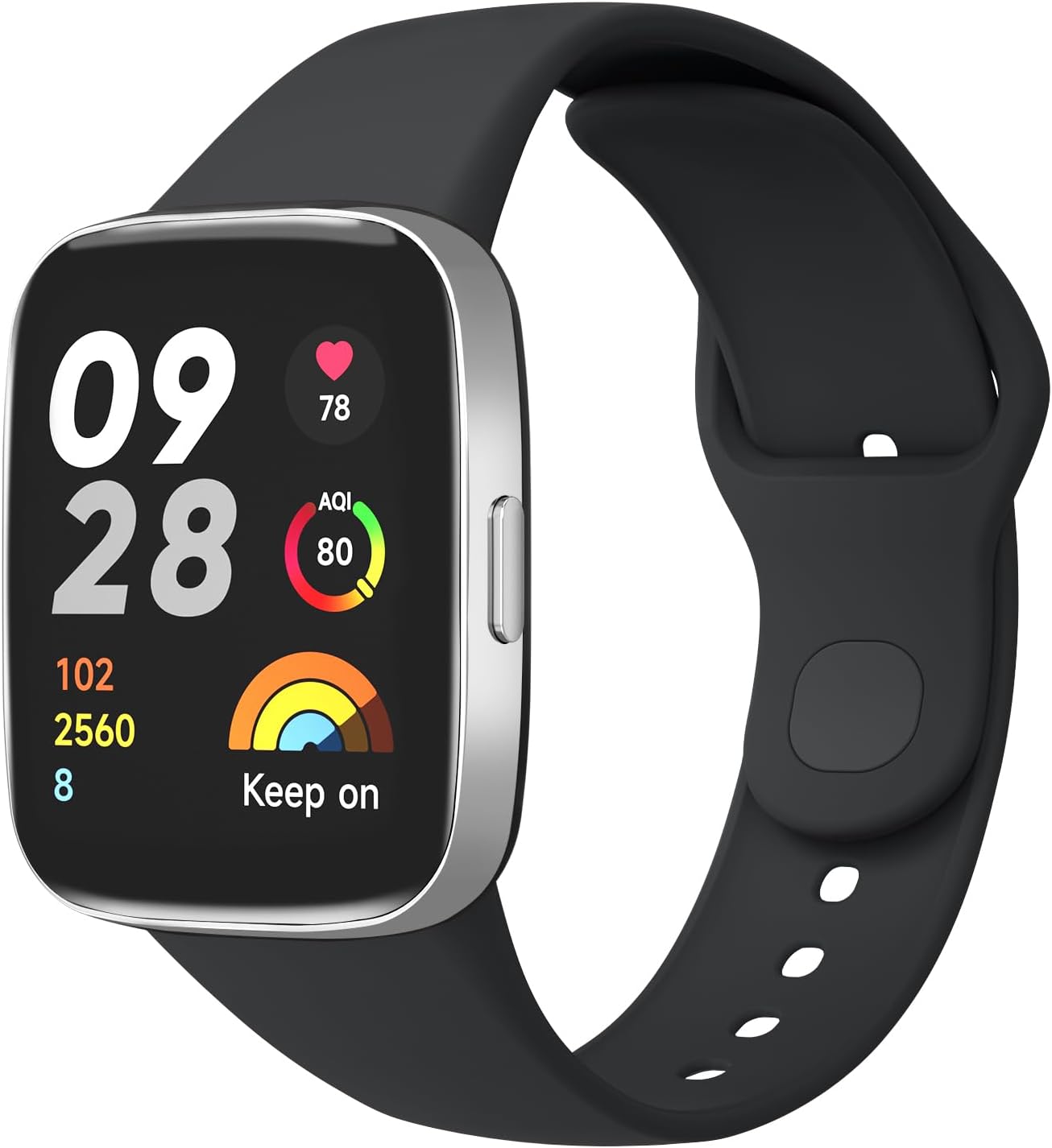 61a6RoineqL._AC_SL1500_.jpg Strap for Xiaomi Redmi Watch 3 Active, Soft Silicone Bands Bracelet for Redmi Watch Active 3