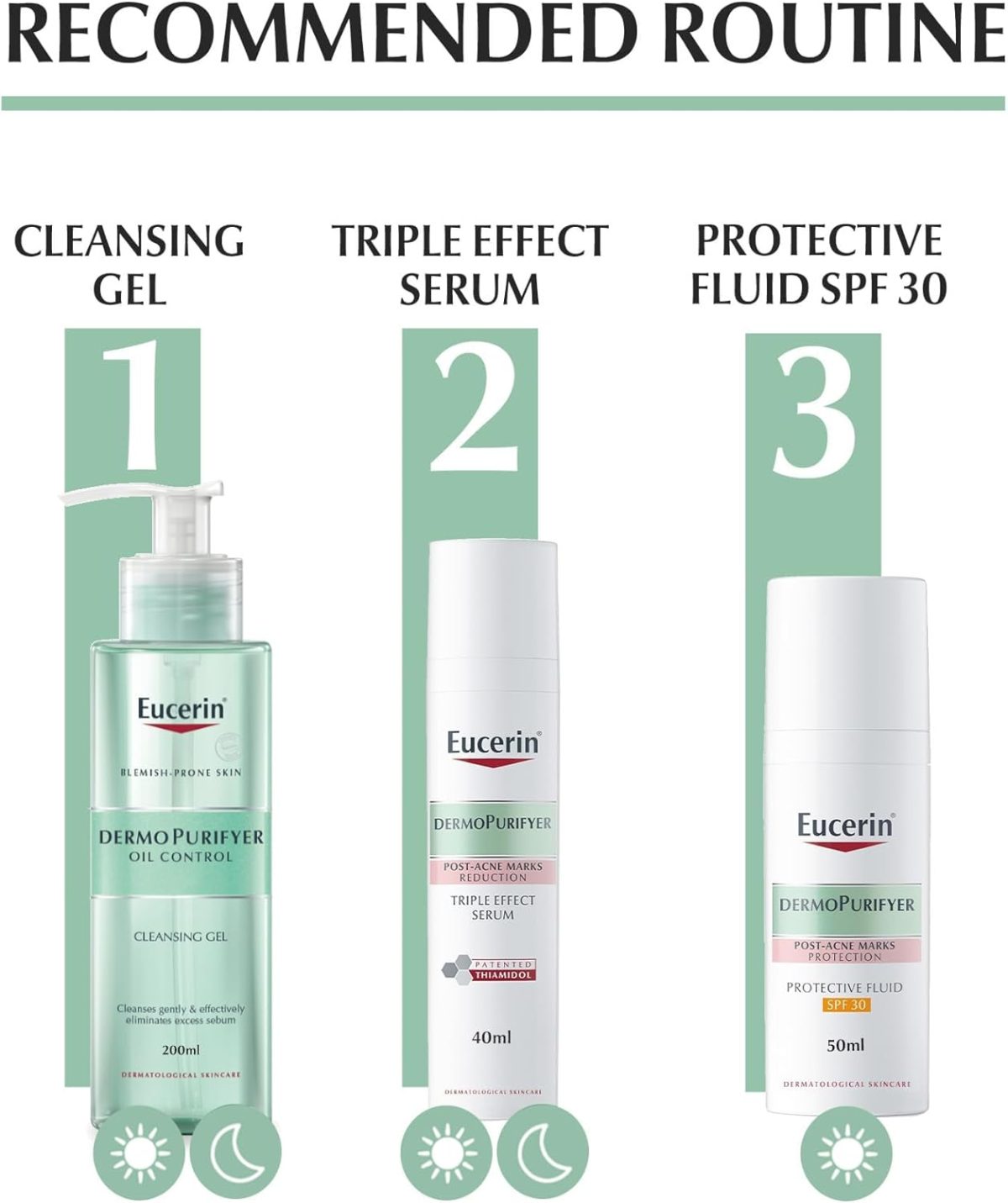 ⁦Eucerin DermoPurifyer Oil Control Triple Effect Face Serum with Thiamidol and Salicylic Acid, for Oily and Acne-Prone Skin, Post-Acne Marks Reduction, Long-Lasting Matte Finish, 40ml⁩ - الصورة ⁦6⁩