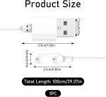 ⁦Watch Charger for Hua-wei Smart Watch Charger Fit/Fit 2/Fit Mini/Fit New, Hua-wei Band 9/Band 8/Band 7/Band 6/6 Pro, Honor Band 9/7/6/Watch ES, Sam-sung Galaxy Fit 3, Hua-wei⁩ - الصورة ⁦5⁩