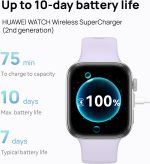 ⁦HUAWEI WATCH FIT 4 Smart Watch, 1.82" Display, 100+ Sports modes, Fitness & Health Tracker, Emotional Wellbeing Assistant, up to 10-Day Battery Life, iOS & Android Compatible, Black⁩ - الصورة ⁦3⁩