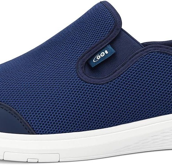 Men’s Casual Slip-On Sneakers – Breathable Mesh Lightweight Shoes with Comfortable Non-Slip Sole for Daily Walking AX02