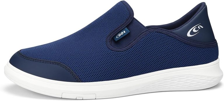 Men’s Casual Slip-On Sneakers – Breathable Mesh Lightweight Shoes with Comfortable Non-Slip Sole for Daily Walking AX02