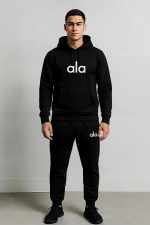 ⁦Meza Men's Tring 2 Piece – Hoodie Sweatshirt + Sweatpants – Comfortable Home Gym Sports Wear for Men & Men⁩ - الصورة ⁦2⁩