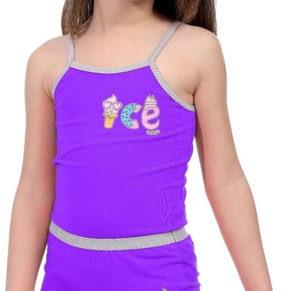 Dice Girls Spaghetti-Strap Top Boyshorts Unicorn-Print Underwear Set (pack of 2)